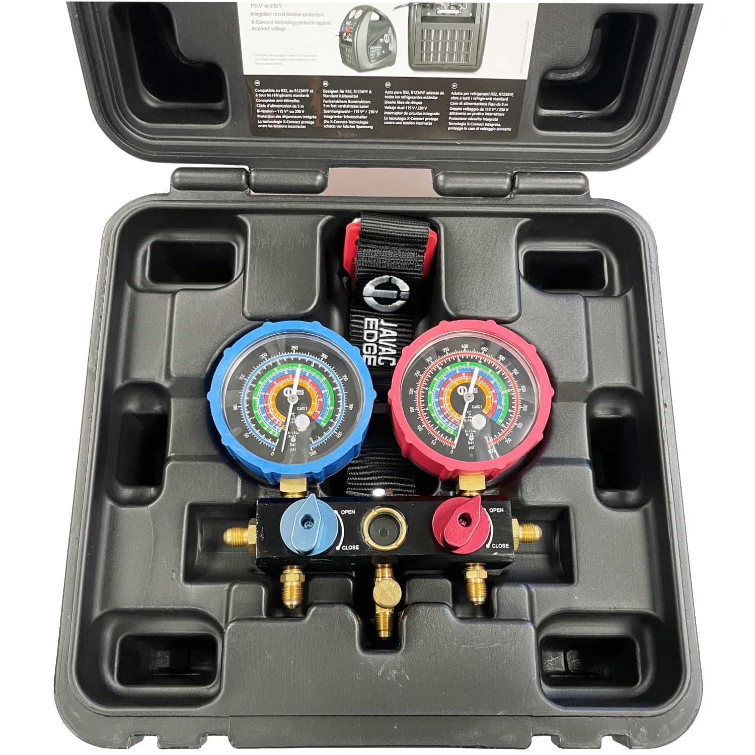 Javac Edge Refrigeration Manifold Gauge Set 2V Multi Gas - Image 2