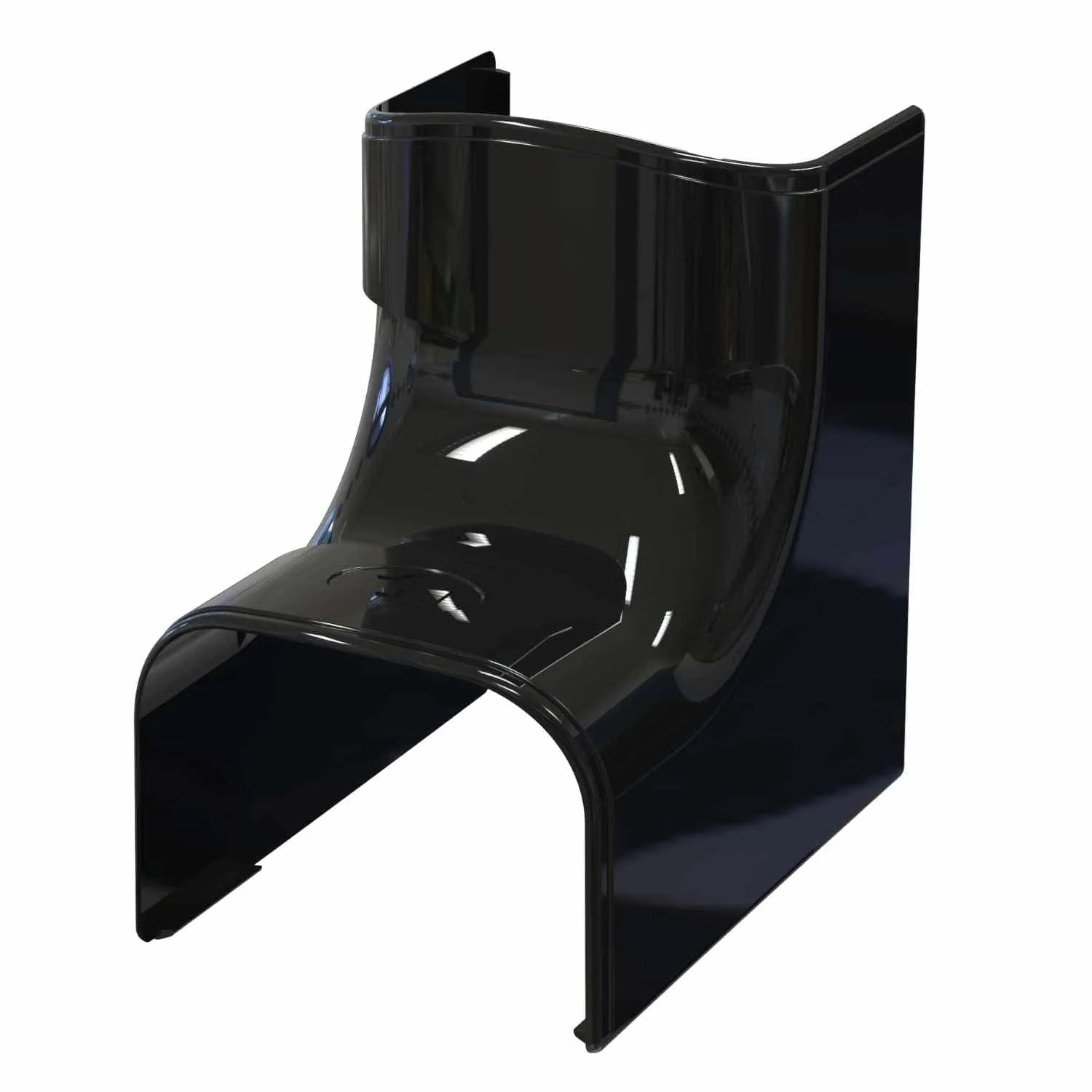 Optima Black Trunking Internal 90 Bend